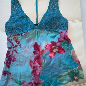 Versace silk top Xs authentic